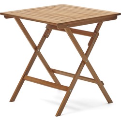 Kave Home - Sadirar opvouwbare tuintafel gemaakt van massief acaciahout, 70 x 70 cm FSC 100%