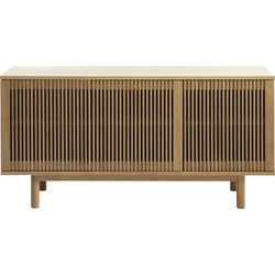 Dressoir Naturel Eikenhout - 3-Deuren - 143x45x70cm - Tiber