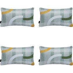 Madison -  Sierkussen Tess orange - Ca. 30x50 cm - Set van 4
