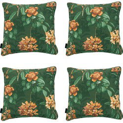 Madison -  Sierkussen Lua green - Ca. 50x50 cm - Set van 4