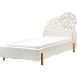 Beliani ANET - Kinderbed-Wit-Bouclé