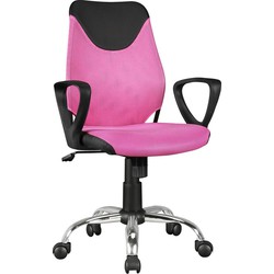 Pippa Design kinder bureaustoel - zwart / roze