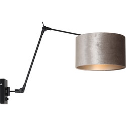 Steinhauer wandlamp Prestige chic - zwart - metaal - 8122ZW