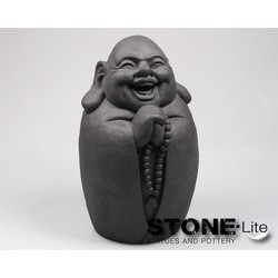 Boeddha dikbuik l28b26h46 cm Stone-Lite
