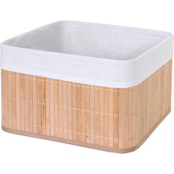 Cosmo Casa  Opbergmand - Mand opbergdoos organisatiebox sorteerbox plankmand - Bamboe natuurlijke kleur