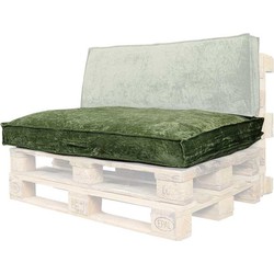 Unique Living | Palletkussen Bay | Outdoor Collectie | Donkergroen | 80x120x12cm