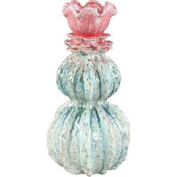PTMD Vaas Tegain - 21x21x42 cm - Keramiek - Petrol