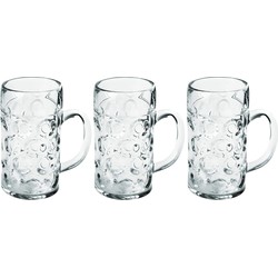 24x Bierfeest glazen/pullen 0,5 liter/halve liter van onbreekbaar kunststof - Bierglazen