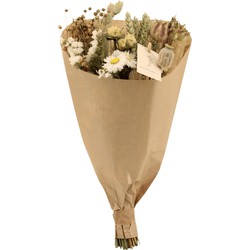 Hello Plants Droogboeket Bouquet Natural - Ø 15 cm - Hoogte: 35 cm - Droogbloemen