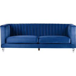 ARVIKA - Driezitsbank - Marineblauw - Fluweel