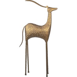 Clayre & Eef Beeld Antilope 130 cm Koperkleurig Metaal