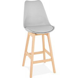 Halfhoge snackkruk CAMILA 48x56x102 cm Grijs