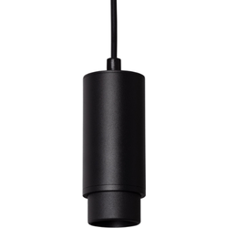 Lampenbaas - Industriële hanglamp - Zwart  - voor binnen - Industrieel - met 1 lichtpunt - eetkamer - slaapkamer - pendellamp - l:150cm - GU10 fitting - excl. lichtbron