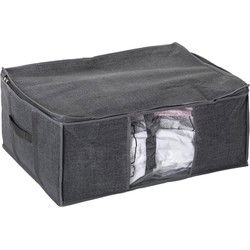 5Five Dekbed/kussens opberghoes - antraciet - 60 x 45 x 25 cm - Opberghoezen