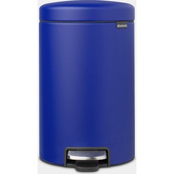 NewIcon Pedaalemmer, 12 liter, kunststof binnenemmer - Mineral Powerful Blue