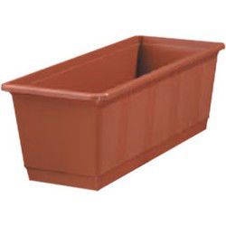 Geli Plantenbak - terracotta - rechthoekig - 40 x 17,5 x 14,5 cm - Plantenbakken