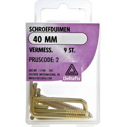 Schroefduim 40mm vermess 9st