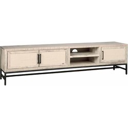 Tower living Carini TV stand white 3 drs. 200x40x50