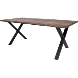 Fendi eikenhouten eettafel bruin - 200 x 95 cm