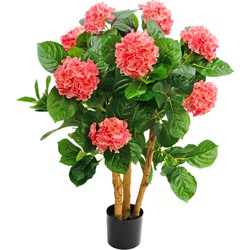 Kunstplant Hortensia 85 cm roze