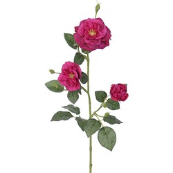 Rosenzweig lila Kunstblume Kunstseide 72 cm - Buitengewoon de Boet