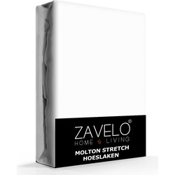 Zavelo Molton Hoeslaken Stretch-Lits-jumeaux (160x200 cm)