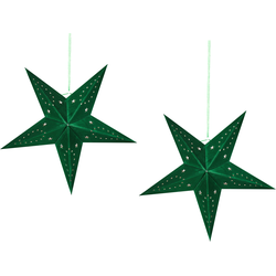 MOTTI - Decofiguur set van 2 - Smaragdgroen - 45 cm - Fluweel