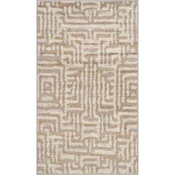 Safavieh Modern Abstract Indoor Woven Area Rug, Amsterdam Collection, AMS106, in Ivory & Mauve, 91 X 152 cm