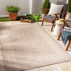 Buitenkleed - Balkon, Terras, Keuken - Jute Look Tapijt ARIANNA - Beige/Ivoor - 160x213 cm 