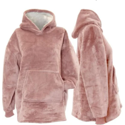 Oversized kids hoodie old pink 75x63 cm - Unique Living
