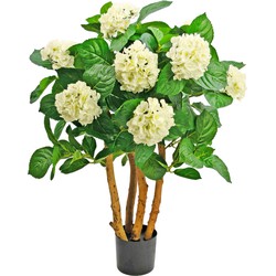 Kunstplant Hortensia 85 cm wit | NeverLeafs