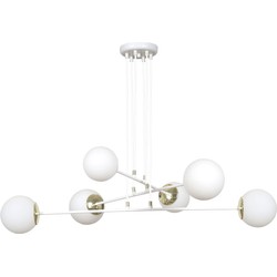 moderne hanglamp Ognis Wit 6-lichts