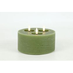 Ledkaars Lyon ro 15x15x10 cm l.grn