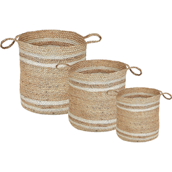 Beliani ZHOB - Mand-Natuurlijk-Jute