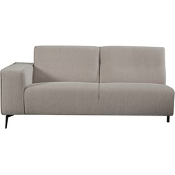 LABEL51 Bank Nero - Naturel - Boucle - 2,5-Zits Arm Links Voorstaand