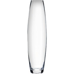 Atmosphera bloemenvaas Ovaal model - transparant - glas - H40 x D11 cm - Vazen