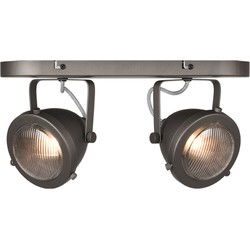 LABEL51 Spot Moto - Burned Steel - Metaal - 2-Lichts