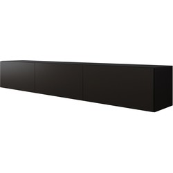 Meubella TV-Meubel Bonzo - Mat Zwart - 180 cm