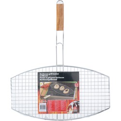 Barbecue Collection braadrooster ovaal 55 cm lang 45 x 25 cm grill - Grill rooster - barbecueroosters