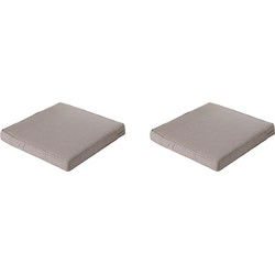 Madison -  Lounge Zitkussen Basic taupe - Ca. 60x60 cm - Set van 2