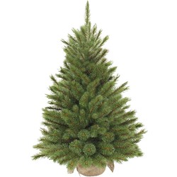 Triumph Tree kunstkerstboompje met jute kluit forest frosted - 60x46