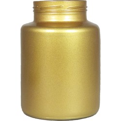 Bloemenvaas - mat goud glas - H25 x D17 cm - Vazen