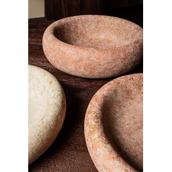 PTMD Schaal Aly - 46x46x13 cm - Cement - Rood