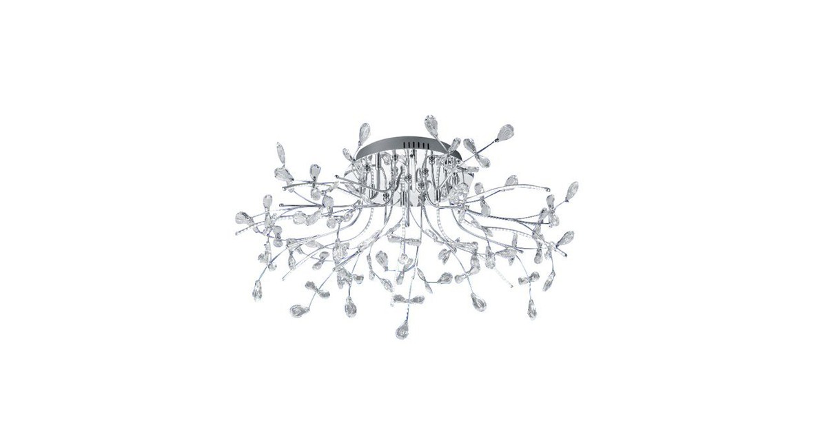 Song LED Plafondlamp kristal 77cm 2900lm dimbaar - Oosters - 2 jaar garantie