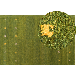 YULAFI - Modern vloerkleed - Groen - 200 x 300 cm - Wol