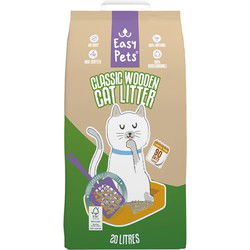 EASYPETS BIODEGRADABLE CLASSIC HOUTKORRELS KATTENBAKVULLING 20 LTR