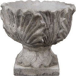Clayre & Eef Bloempot Ø 20x17 cm Grijs Steen