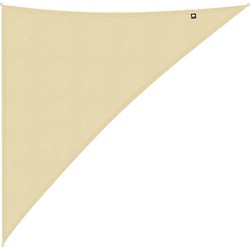 Kopu® Schaduwdoek Driehoek 5x6x7,8mtr 280 grams Waterdoorlatend Creme