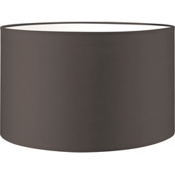 Lampenkap Bling - Chocolade - cilinder - 35/35/21cm - van stof - Moderne stoffen Lampenkap voor E27 lamphouder - RoHS getest - voor vloerlamp, tafellamp, wandlamp en hanglamp