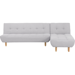 Beliani ALSTEN - Modulaire Sofa-Lichte houtkleur-Polyester